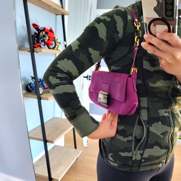 Fendi small shoulder handbag in purple,hobo bag - Picture 12 of 12